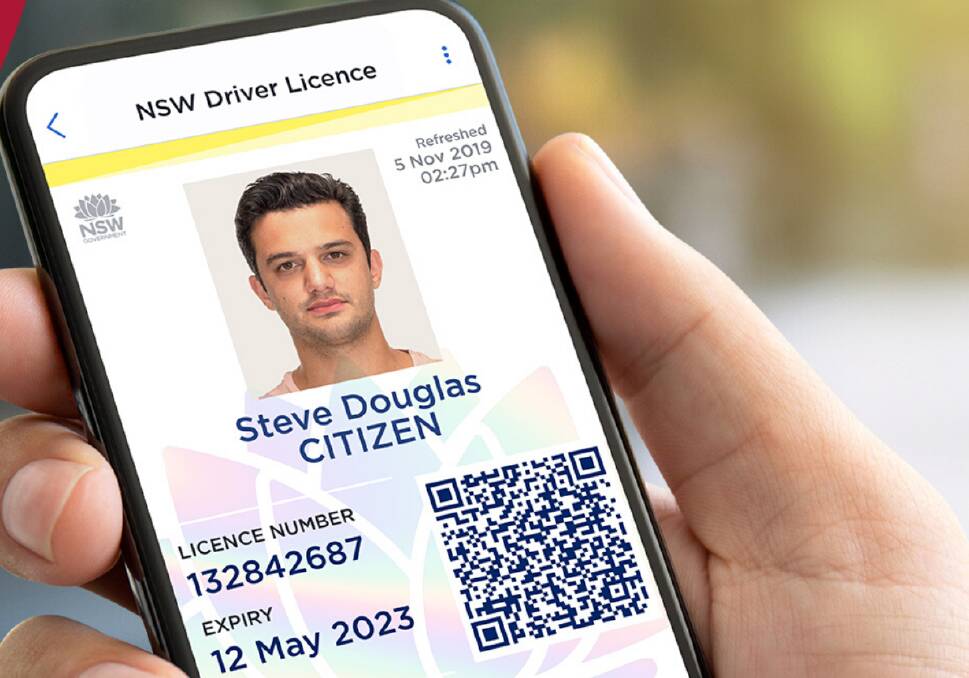 Access the new digital driver licence through the Service NSW app.