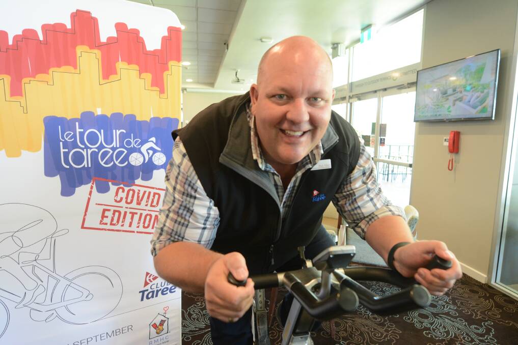 On your bike: Club Taree's Paul Allan will once again take part in the le Tour de Taree for Ronald McDonald House Charities. Photo: Scott Calvin.