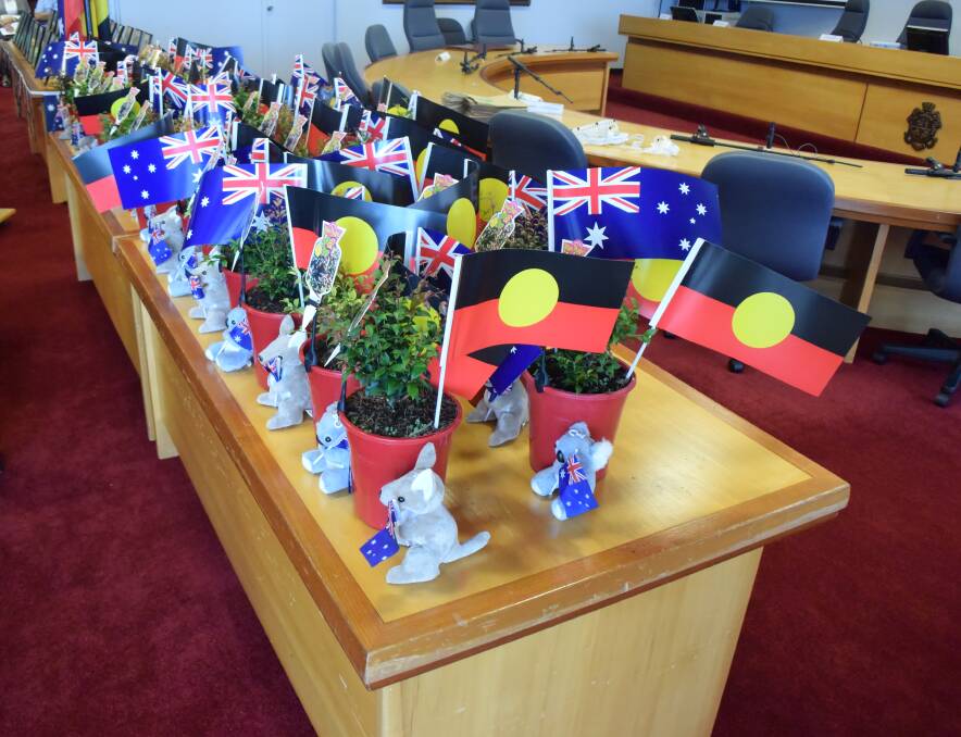 All citizens received a plant to symbolise their new life in Australia. 