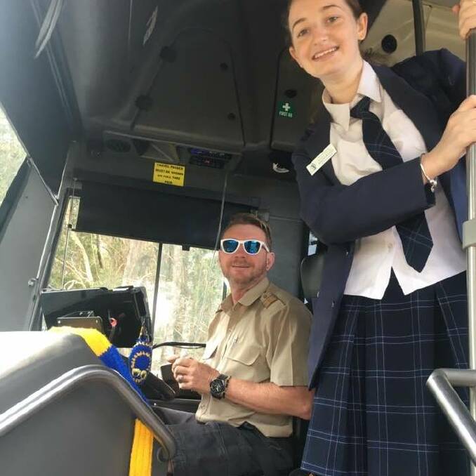 Steve during his days as a Taree bus driver.