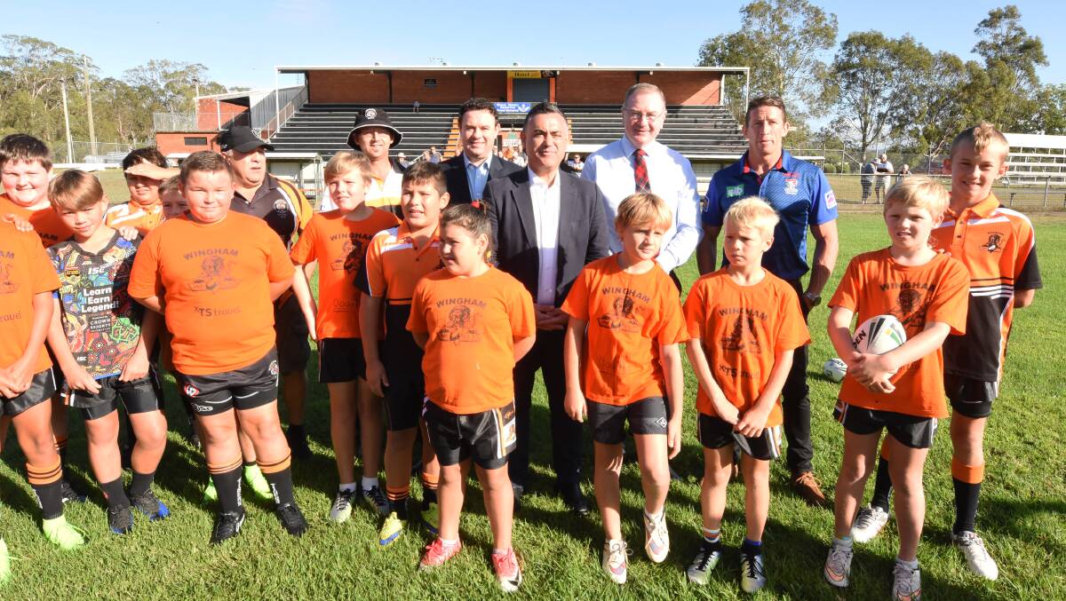 Deputy premier John Barilaro and Sport Minister Stuart Ayers made the announcement during a visit to Wingham on February 27. 