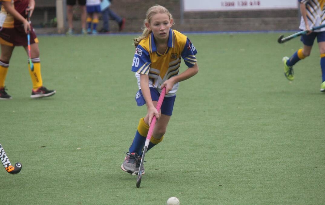 Lily Atkins on the attack for the Tigers. 