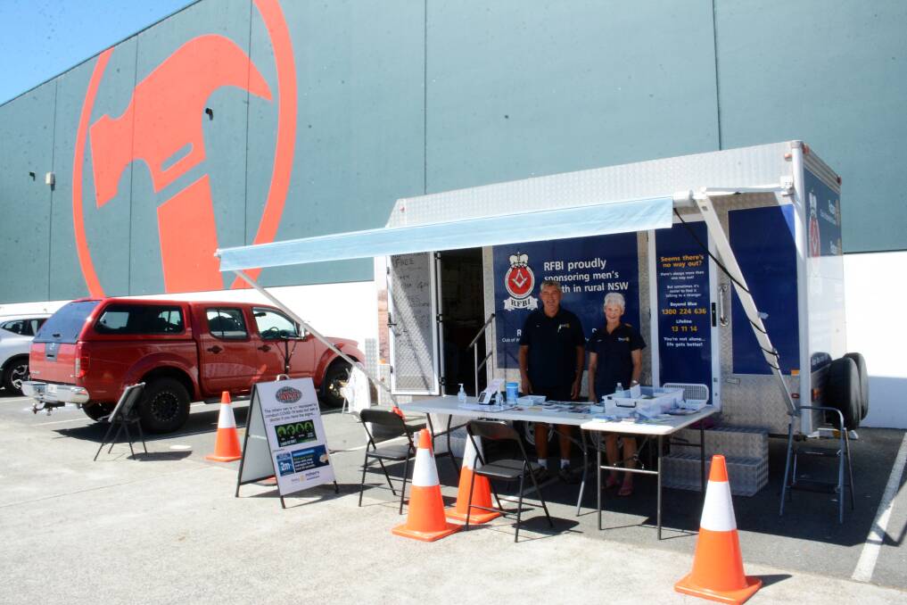 Given the high volume of traffic at Taree's Bunnings Warehouse, the van was frequently visited.