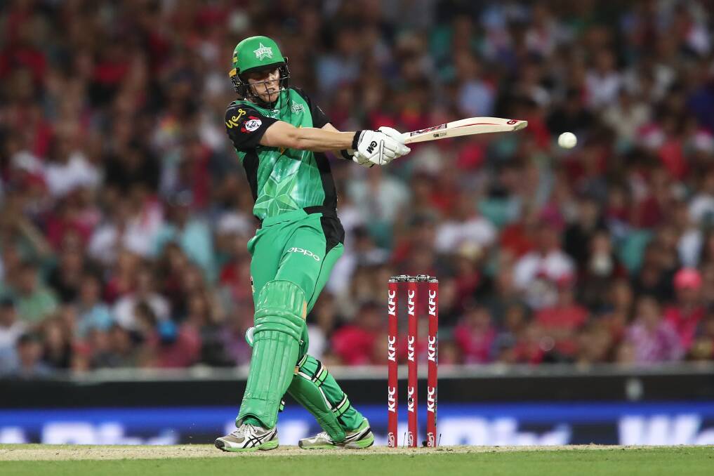 Taree's Nick Larkin in action for the Stars against the Sixers at the SCG on Thursday, December 27, 2018. Photo: AAP Image/ Brendon Thorne.