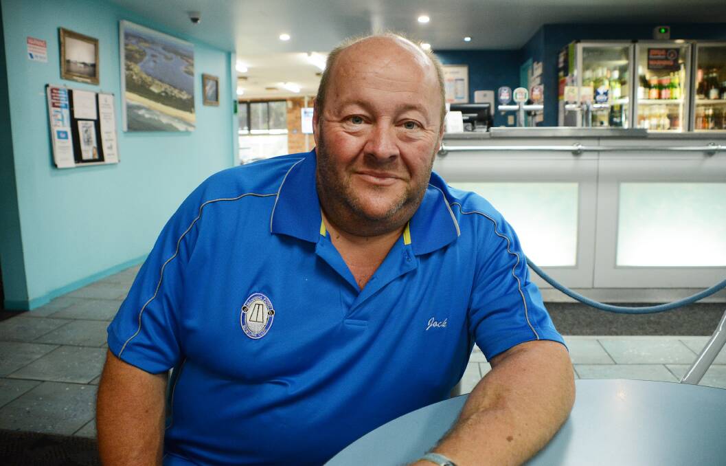 Inspirational: Manning Point Bowling Club manager Jock Martin discussed the coordinated response to the flood disaster. He ensured all residents were catered for and started the recovery process. Photo: Scott Calvin.