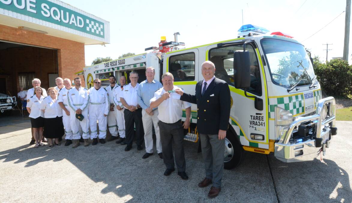 Taree Rescue Squad's new vehicle will be an asset for rescues and emergencies across the area. Photo: Scott Calvin.