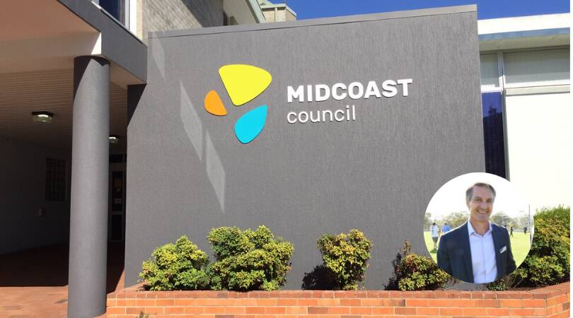 MidCoast Council's updated long term financial plan won't be released until later this year, according to director of corporate services Steve Embury (inset). 