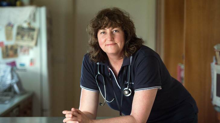 Shift work woes ... registered nurse Tracie Scott-Jensen, from Tennyson in northern Victoria, travels 2 1/2 hours to her job to avoid having to work the night shift.