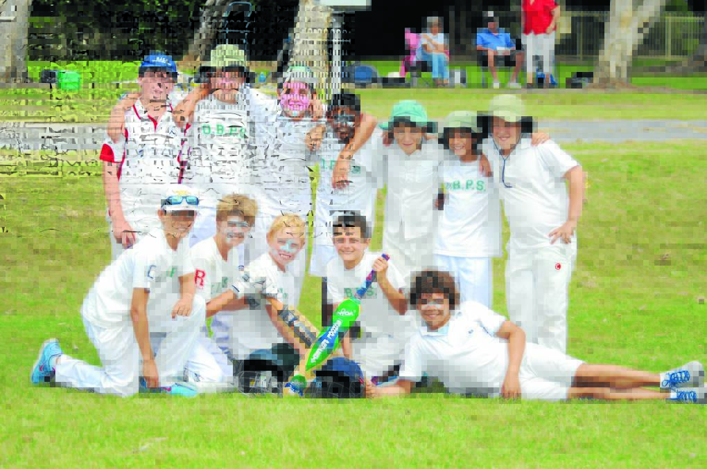 Pictured left, Old Bar Primary School cricket team: (back) Jaxon O'Connor, Liam Hampson, Mason Blanch, Jake Hines, Jack Woollard, Adam McLaughlin and Jacob Nash, (front) Patrick Moses, Josh Shoesmith, Riley Davis, Troy Woodward and Charlie Martin. Absent: Molly Arens and Alex Slade (batting).