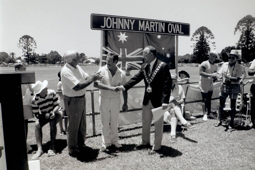 Johnny Martin Oval named CRICKET royalty