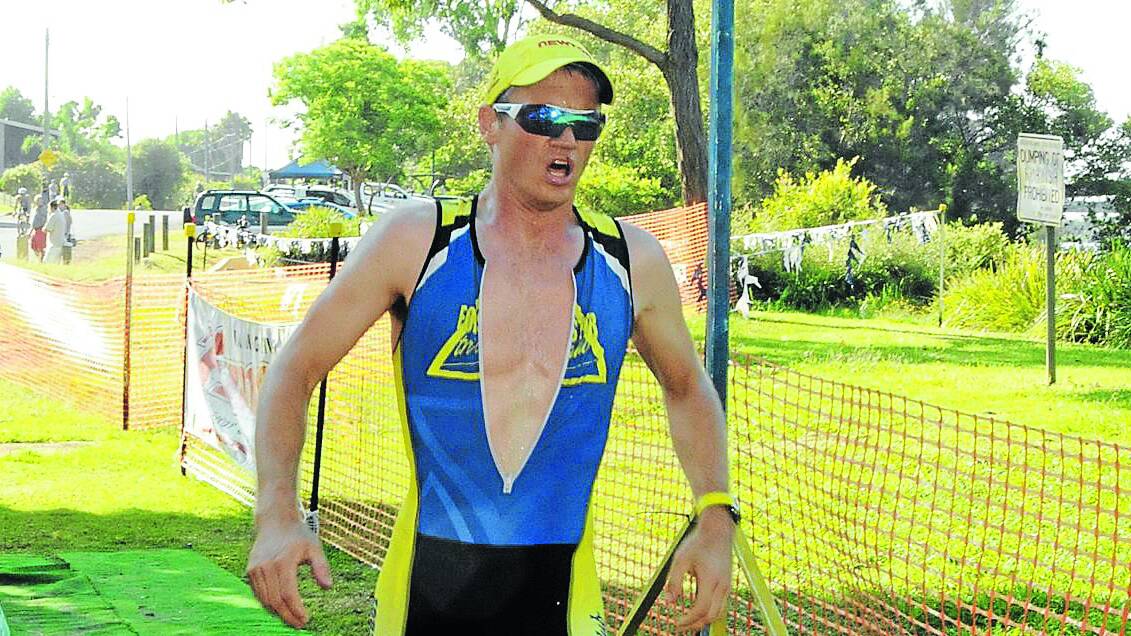 Troy Croker is expected to be one of the leading local contenders for honours in Sunday's triathlon at Crowdy Head.