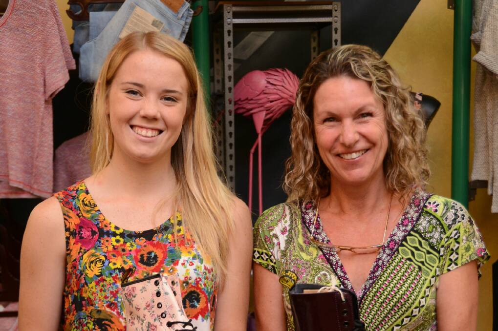 Vanessa Gibson from Iguana (right) with this week's sportstar, Bec Deer.