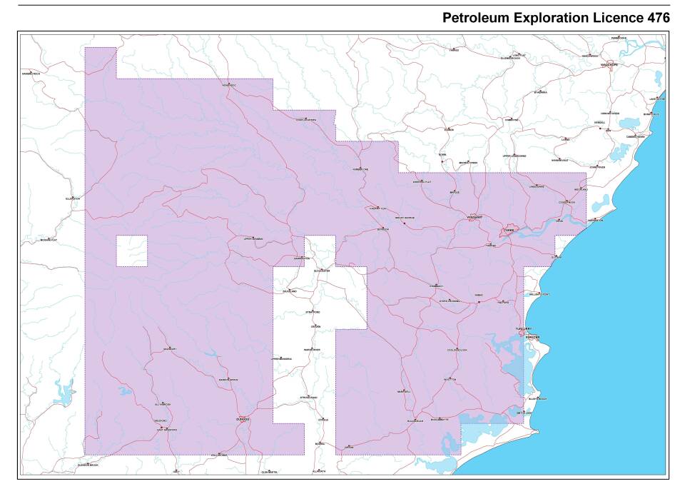 The area covered by Petroleum Exploration Licence (PEL) 476 currently held by Pangaea Oil and Gas Pty Ltd
